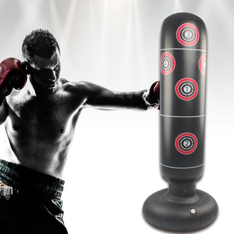 160cm Boxing Punching Bag Kid Inflatable Punching Sandbag MMA Training Taekwondo KickBoxing Tumbler Bag Home Fitnes Equipment