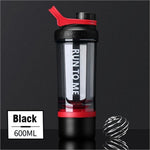 Shaker Water Bottle Drink Plastic Bottles BPA Free Gym Fitness Kettle Outdoor Camping Picnic Bicycle Cycling Climbing Bottle