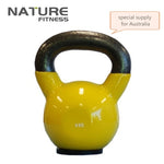 4-24KGS BRAND NEW VINYL Kettlebell Lifting Dumbbells Exercise Training Tools-Vinyl Dipped with Flat Rubber Base