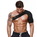 Adjustable Breathable Gym Sports Care Single Shoulder Support Back Brace Guard Strap Wrap Belt Band Pads Black Bandage Men/Women