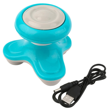 Electric Handled Wave Vibrating Massager USB Battery Full Body Head Neck Massage Ultra-compact Lightweight Portable Mini