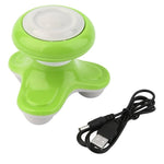 Electric Handled Wave Vibrating Massager USB Battery Full Body Head Neck Massage Ultra-compact Lightweight Portable Mini