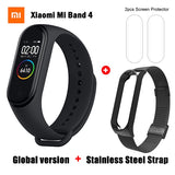 Original Global Version Xiaomi Mi Band 4 Bracelet Fitness Heart Rate Band Mi Band 4 Chinese Version Smart Wristband &Gift Strap