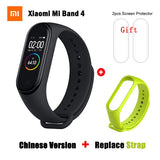 Original Global Version Xiaomi Mi Band 4 Bracelet Fitness Heart Rate Band Mi Band 4 Chinese Version Smart Wristband &Gift Strap