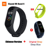 Original Global Version Xiaomi Mi Band 4 Bracelet Fitness Heart Rate Band Mi Band 4 Chinese Version Smart Wristband &Gift Strap