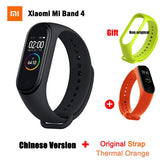 Original Global Version Xiaomi Mi Band 4 Bracelet Fitness Heart Rate Band Mi Band 4 Chinese Version Smart Wristband &Gift Strap