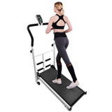 Foldable Fitness Treadmill with sit-up bar Mechanical treadmill Unisex fitness machine For Office worker Coach Sports enthusiast