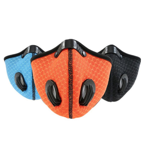 High Quaiity Sport Face Mask With Filter Activated Carbon PM 2.5 Anti-Pollution  Running Training Cycling Mask