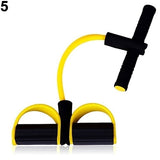 Indoor Fitness Training Apparatus Elastic Latex Pedal Sit Up Pull Rope Abdominal Exerciser Home Sports Equipment Pull Rope