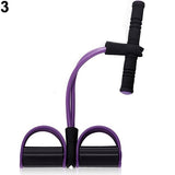 Indoor Fitness Training Apparatus Elastic Latex Pedal Sit Up Pull Rope Abdominal Exerciser Home Sports Equipment Pull Rope