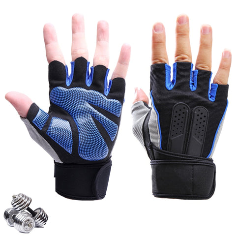 High Quality Sports Gym Gloves Wrist Weights Fitness Men Gloves Half Finger Breathable Anti-skid Silica Women Gloves