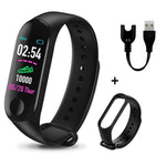 M3 Plus Smart Bracelet Heart Rate Blood Pressure Health Waterproof Smart Watch M3 Pro Bluetooth Watch Wristband Fitness Tracker