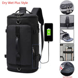 USB Anti-theft Gym backpack Bags Fitness Gymtas Bag for Men Training Sports Tas Travel Sac De Sport Outdoor Laptop Sack XA684WA