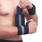 1Pcs Wristband Wrist Support Weight Lifting Gym Training Wrist Support Brace Straps Wraps Crossfit Powerlifting Protective gear