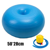 Sports Yoga Balls Pilates Donut Fitness Ball Gym  Exercise Balance Fitball Exercise Pilates Workout Massage Ball with Pump