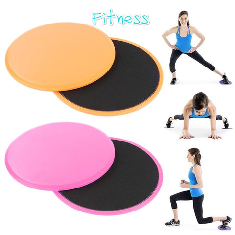 2 Pcs Gliding Discs Slider Fitness Disc Double-Sided Core Sliding Discs Yoga Slimming Abdominal Core Training Exercise Equipment