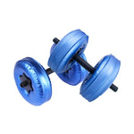 A Pair New Flexible Water Dumbbell Heavey Weight Dumbbell Gym Home Exercise Equipment Black for bodybuilding