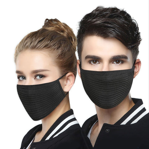 Men Women Face Mask Activated Carbon Dust-proof Cycling Masks Anti-Pollution Bicycle Bike Outdoor Training Masks Face Shield