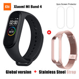 2019 original xiao mi mi banda 4 pulseira inteligente 3 cor amoled tela mi banda 4 versão global freqüência cardíaca fitness música pulseira