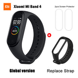 2019 original xiao mi mi banda 4 pulseira inteligente 3 cor amoled tela mi banda 4 versão global freqüência cardíaca fitness música pulseira