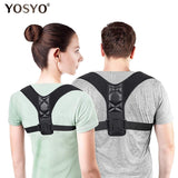 YOSYO Adjustable Back Posture Corrector Spine Back Shoulder Lumbar Brace Support Belt Posture Correction Back Blet No Slouching