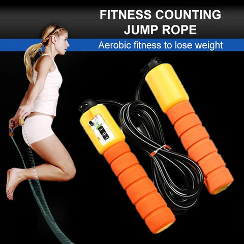 Professional Jump Rope Electronic Counting Rope Crossfit Training Workout Jumping Rope Fitness Examination Fast Speed Ropes