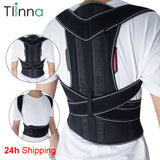 Tlinna Adjustable Back Spine Posture Corrector Adult Humpback Pain Back Support Brace Shoulder Belt Posture Correction