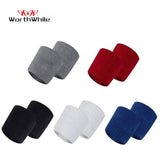 WorthWhile Cotton Elastic Wristband Support Basketball Wrist Brace Wraps for Men Gym Fitness Weightlifting Powerlifting Tennis