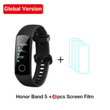 Global Version Honor Band 5 Band5 Smart Wristband Blood Oxygen Real Time Heartrate Monitor 0.95'' AMOLED Screen 5ATM Waterproof