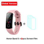 Global Version Honor Band 5 Band5 Smart Wristband Blood Oxygen Real Time Heartrate Monitor 0.95'' AMOLED Screen 5ATM Waterproof