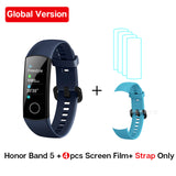 Global Version Honor Band 5 Band5 Smart Wristband Blood Oxygen Real Time Heartrate Monitor 0.95'' AMOLED Screen 5ATM Waterproof