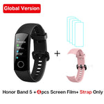 Global Version Honor Band 5 Band5 Smart Wristband Blood Oxygen Real Time Heartrate Monitor 0.95'' AMOLED Screen 5ATM Waterproof