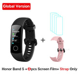 Global Version Honor Band 5 Band5 Smart Wristband Blood Oxygen Real Time Heartrate Monitor 0.95'' AMOLED Screen 5ATM Waterproof