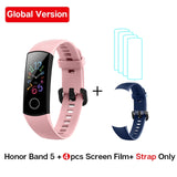 Global Version Honor Band 5 Band5 Smart Wristband Blood Oxygen Real Time Heartrate Monitor 0.95'' AMOLED Screen 5ATM Waterproof