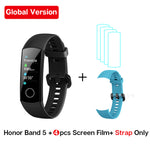 Global Version Honor Band 5 Band5 Smart Wristband Blood Oxygen Real Time Heartrate Monitor 0.95'' AMOLED Screen 5ATM Waterproof