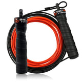 Crossfit Jump Rope Skip Speed & Weighted Jump Ropes with Extra Speed Cable Ball Bearings Anti-Slip Handle for Double Unders