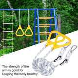 Adults Children Rings Swing Playground Flying Gym Rings Swing Flying Pull Up Ring Sports Indoor Playground Home Swing Equipment