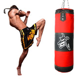 Height 60 to 120cm Empty Boxing Sand Bag Hanging Kick Sandbag Boxing Training Fight Karate Sandbag with Chain Hook Carabiner