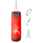 Height 60 to 120cm Empty Boxing Sand Bag Hanging Kick Sandbag Boxing Training Fight Karate Sandbag with Chain Hook Carabiner