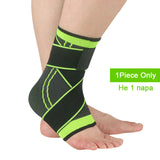 SKDK 1PC 3D Pressurized Ankle Support Basketball Volleyball Sports Gym Badminton Ankle Brace Protector with Strap Belt Elastic