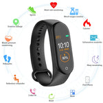 M4 banda inteligente rastreador de fitness relógio esporte pulseira freqüência cardíaca monitor de pressão arterial smartband saúde fitness rastreador