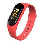 M4 banda inteligente rastreador de fitness relógio esporte pulseira freqüência cardíaca monitor de pressão arterial smartband saúde fitness rastreador