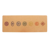 5MM Natural Cork TPE Yoga Mat 183X68cm Non-slip Fitness Sports Gym Pad Pilates Exercise Training Mats with Yoga Bag