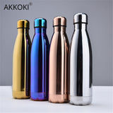 Stainless Steel Thermos Vacuum Insulated Cola Cup Bottle For Water Bottles Double-Wall Outdoor Travel Drinkware Gym Sports Flask