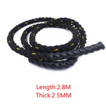 2,8 m x 25mm Schweren Springseil Crossfit Gewichteten Schlacht Skipping Seile Power Training Verbessern Festigkeit Fitness Home Gym ausrüstung