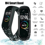 M4 Color Screen Smart Wristband Heart Rate Monitor Fitness Activity Tracker Smart Band Blood Pressure Music Remote Control