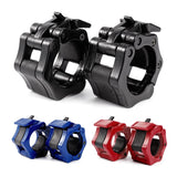 1 paar Olympischen Locking Barbell Spinlock Kragen Clamp Hantel Bar Clamp Gewichtheben Bar Turnhalle Hantel Fitness Körper Gebäude