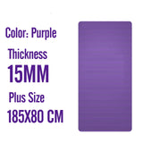 183X80X2cm Männer Turnhalle Matten Große Größe NBR Nicht-slip Übung Matten Für Yoga Matte 20 MM Fitness Sport Pad mit Bandagen Super Starke