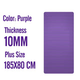 183X80X2cm Männer Turnhalle Matten Große Größe NBR Nicht-slip Übung Matten Für Yoga Matte 20 MM Fitness Sport Pad mit Bandagen Super Starke
