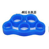 Multi Colors Silicone Finger Gripper Resistance Bands Hand Grip Wrist Stretcher Finger Expander Exercise Strength Trainer